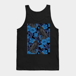 Ravens and blue roses Tank Top